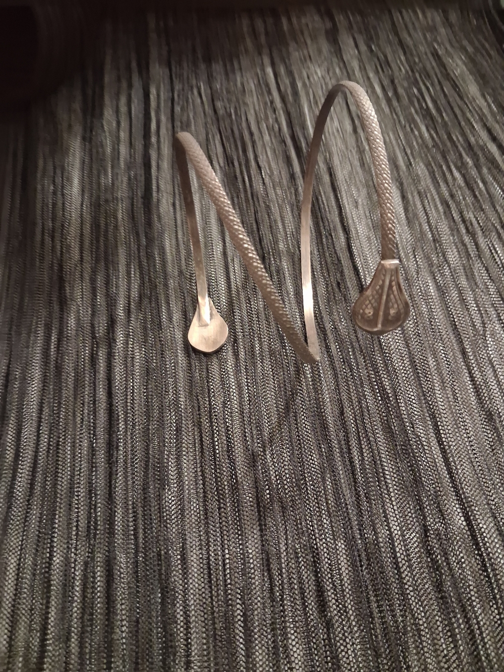 Silver-Tone Snake Arm Cuff Bracelet
